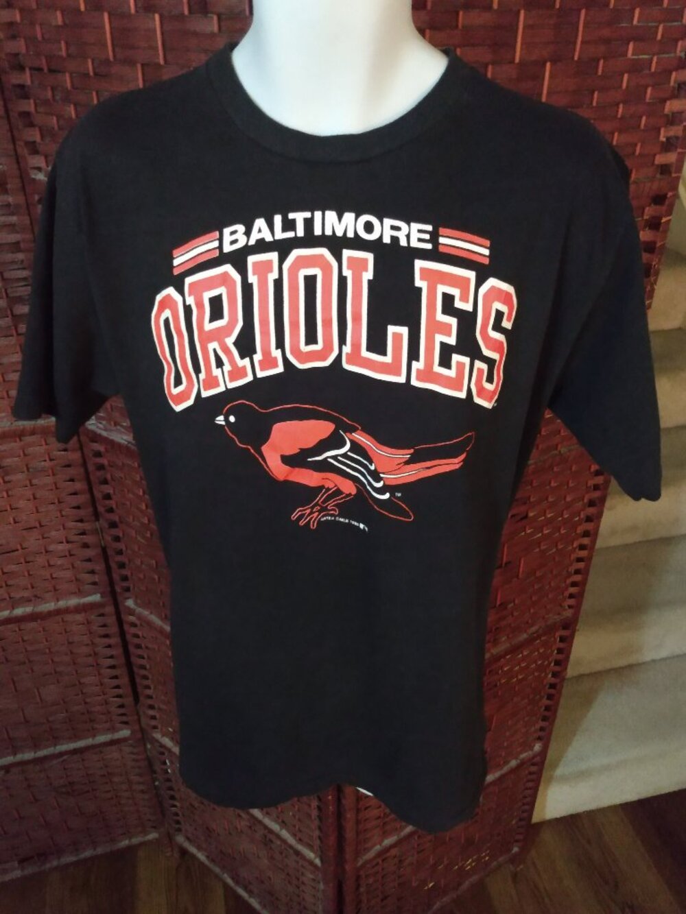 Vintage 80s Baltimore Orioles T Shirt Single Stitch Large 90s MLB Baseball